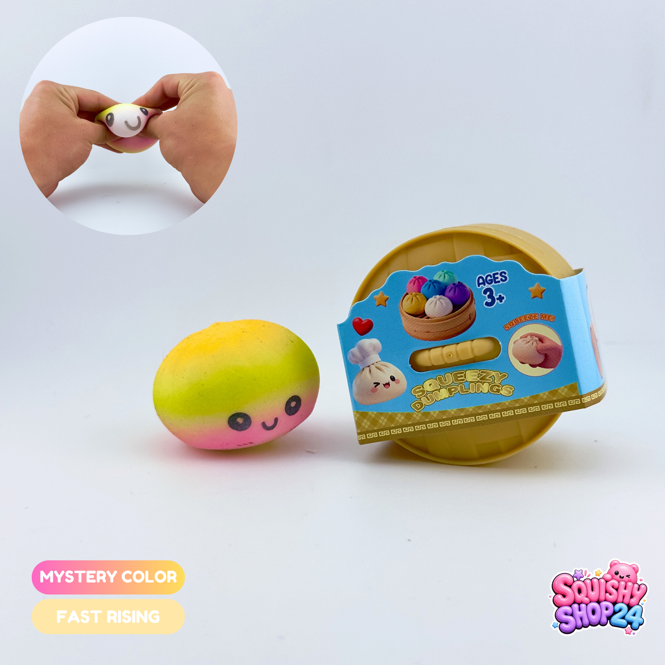 Kleine Bunte Dumpling Squishies (mehrere Farben)