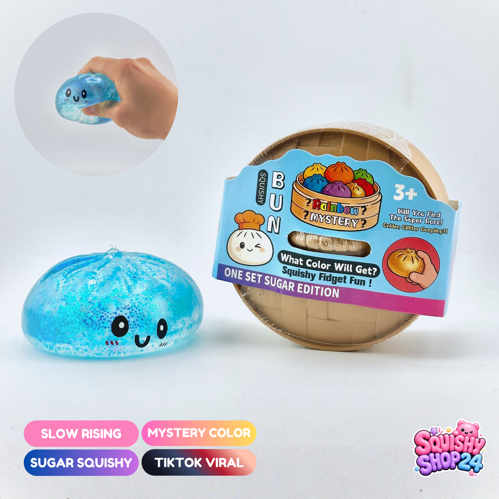 NUR GLITZERNDE Dumpling Squishy (8.5cm)