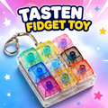 Tasten Fidget Toy mit LED (9er)